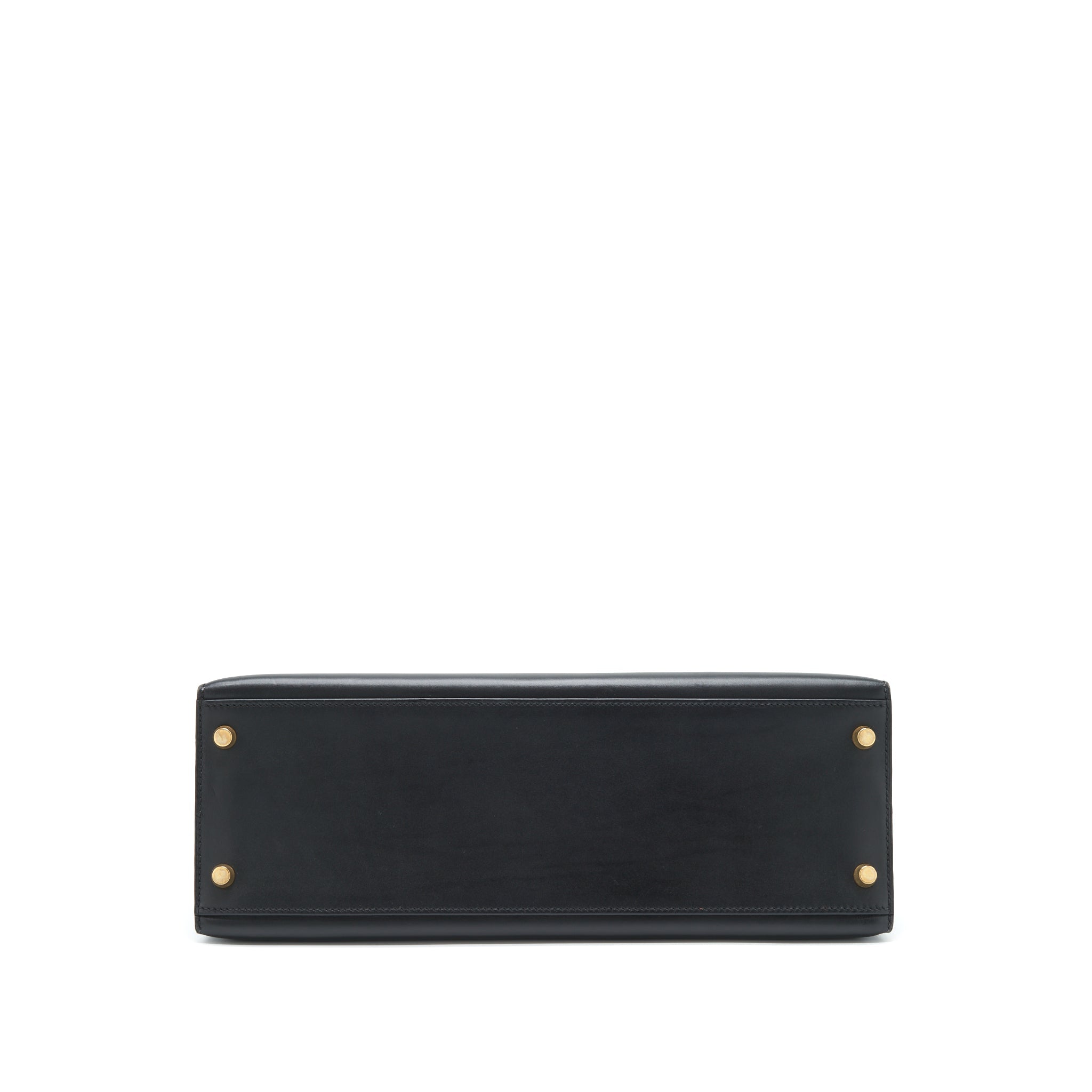 HERMES KELLY 32 BOX LEATHER BLACK GHW