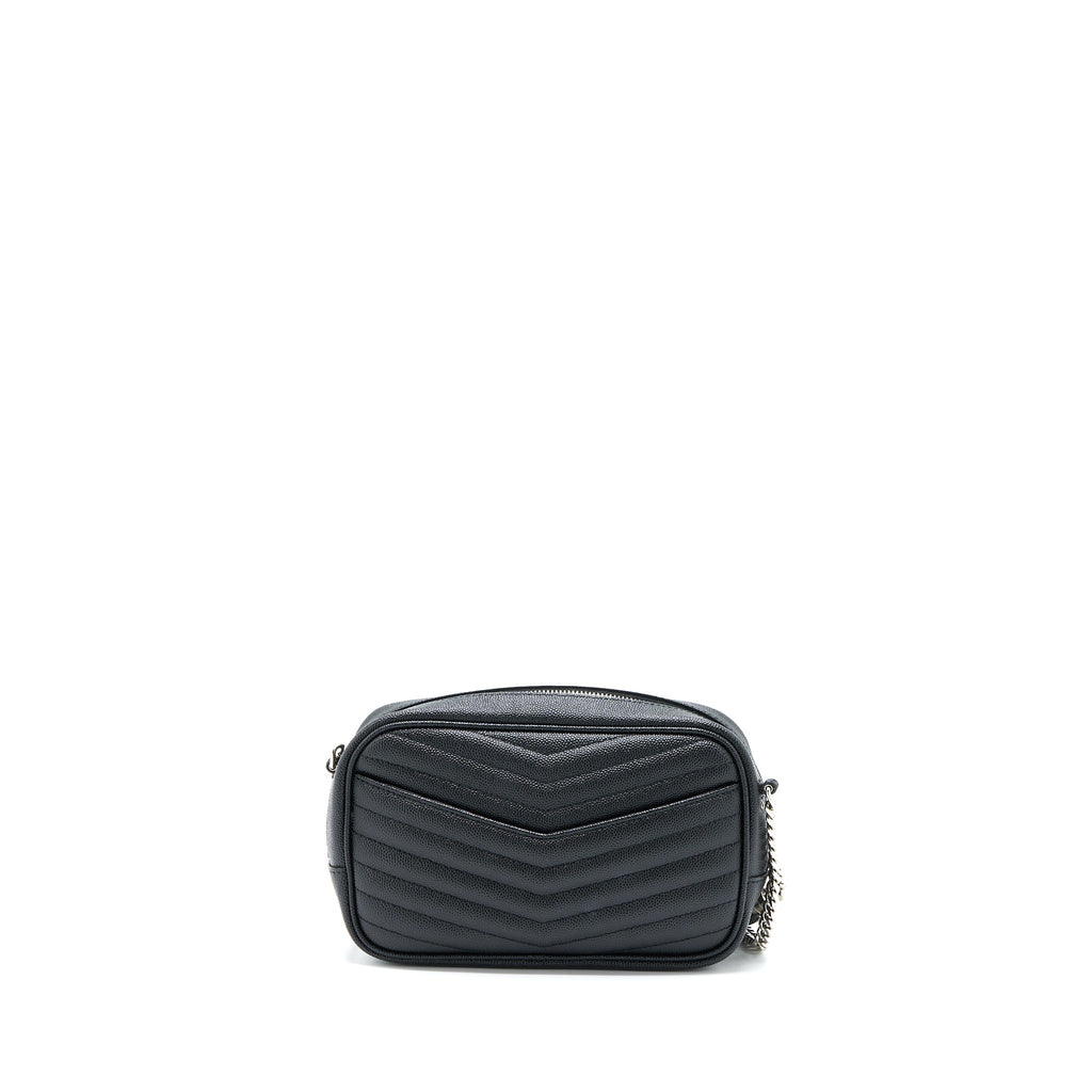 SAINT LAURENT/YSL MINI LOU BAG CALFSKIN BLACK SHW