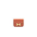 HERMES SLIM WALLET EVERCOLOR BLUSH/ BLUE FRIDA GHW