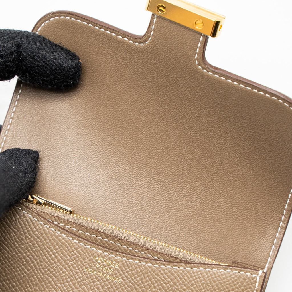 HERMES CONSTANCE SLIM EPSOM ETOUPE GHW