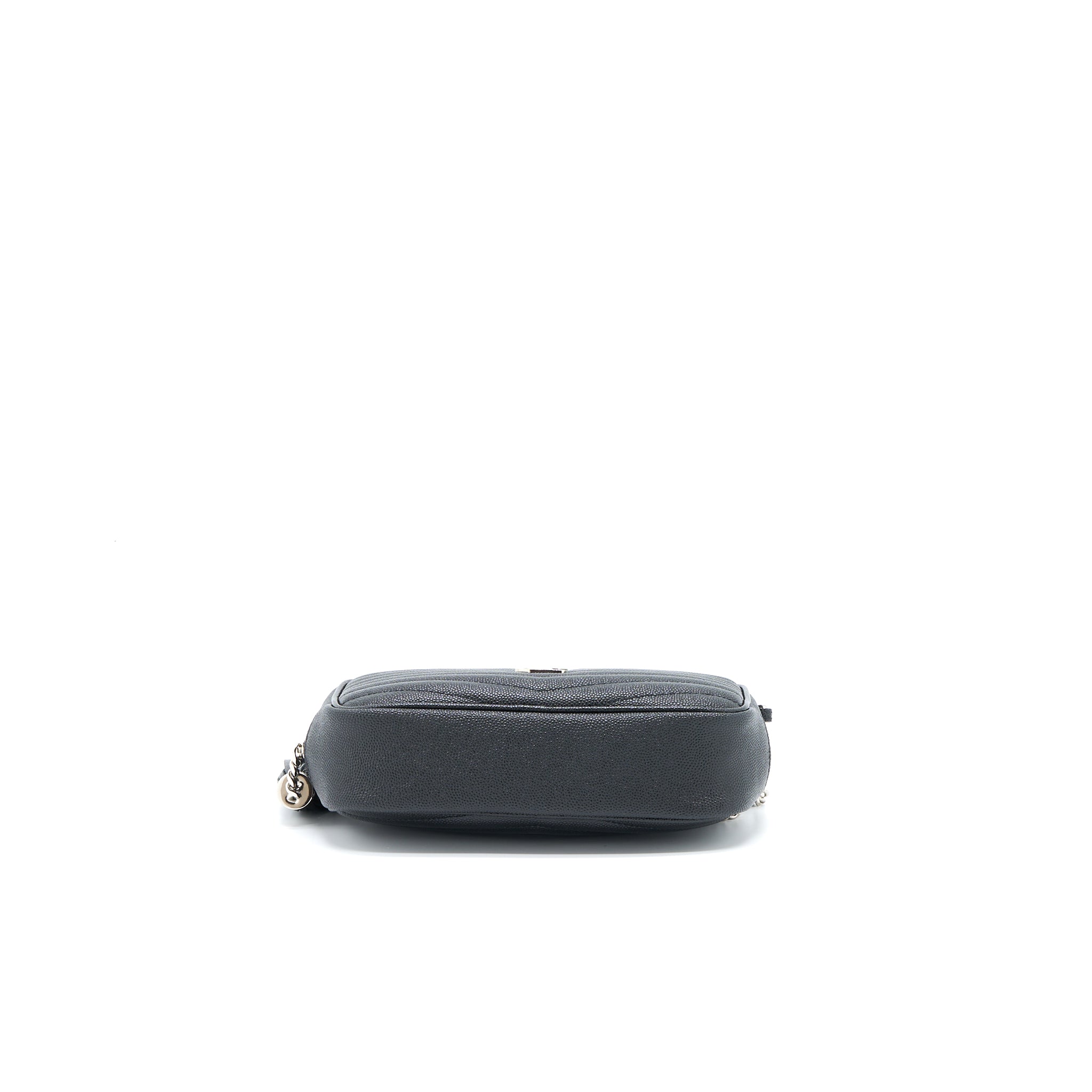 SAINT LAURENT/YSL MINI LOU BAG CALFSKIN BLACK SHW