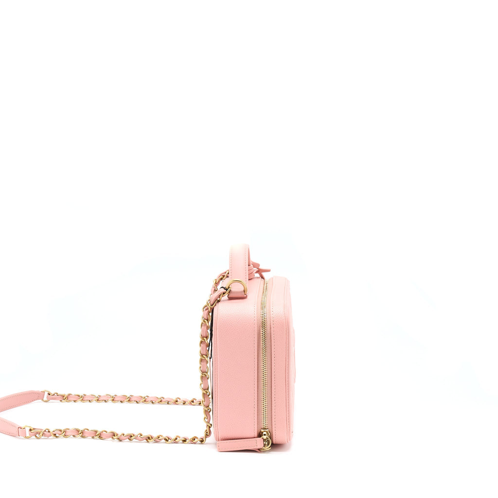 CHANEL FILIGREE VANITY CASE CAVIAR PINK GHW