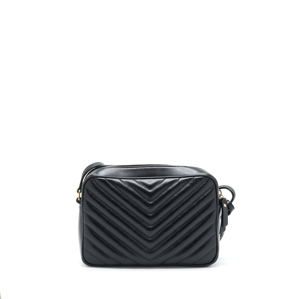 SAINT LAURENT/ YSL LOU CAMERA BAG CALFSKIN BLACK GHW