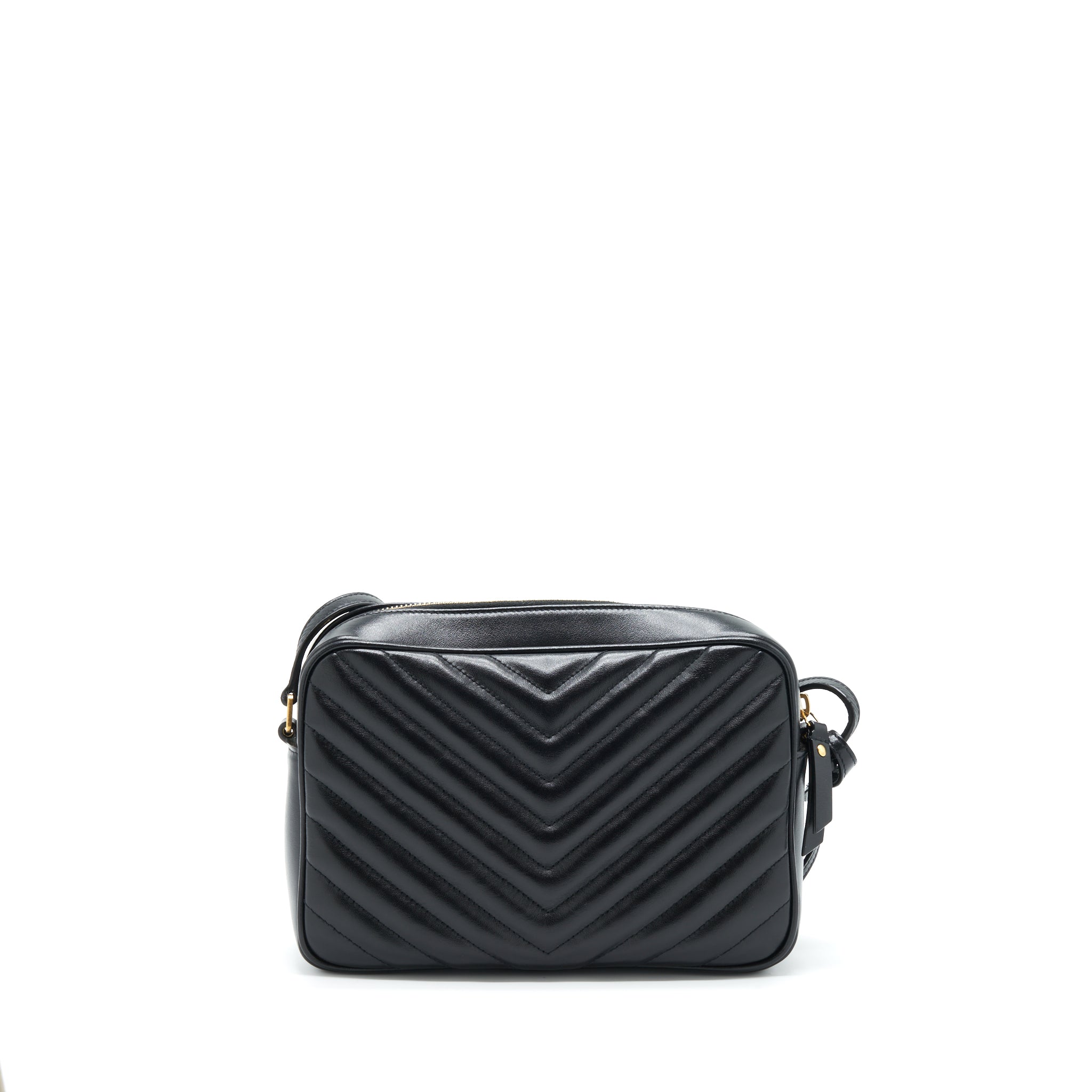 SAINT LAURENT/ YSL LOU CAMERA BAG CALFSKIN BLACK GHW