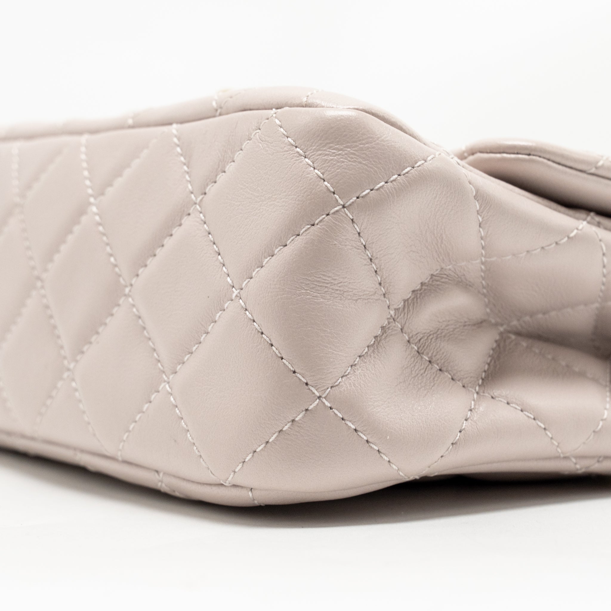 CHANEL PEARL CRUSH MINI SQUARE FLAP BAG LAMBSKIN LIGHT PURPLE GHW (MICROCHIP)