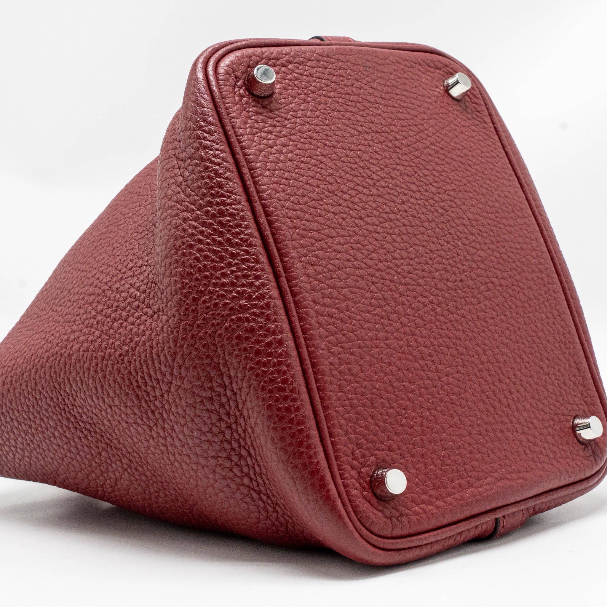 HERMES PICOTIN 18 LOCK BAG CLEMENCE K1 ROUGE GRENAT SHW