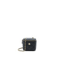 CHANEL MINI SQUARE VANITY CASE CAVIAR BLACK LGHW (MICROCHIP)