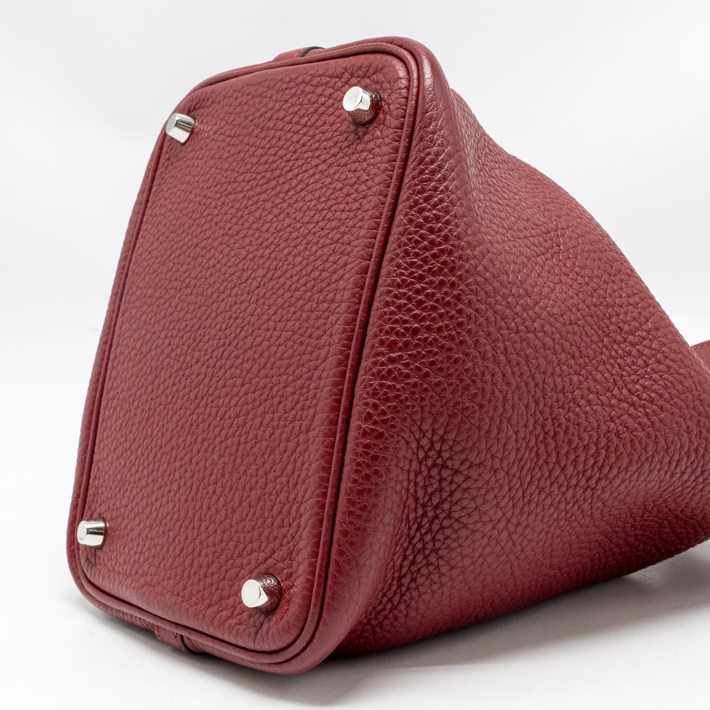 HERMES PICOTIN 18 LOCK BAG CLEMENCE K1 ROUGE GRENAT SHW
