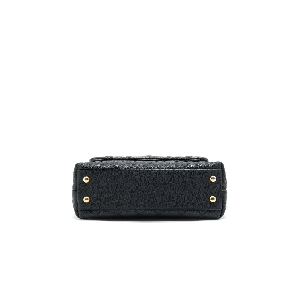 CHANEL CAVIAR MINI COCOHANDLE BLACK GHW SERIAL25