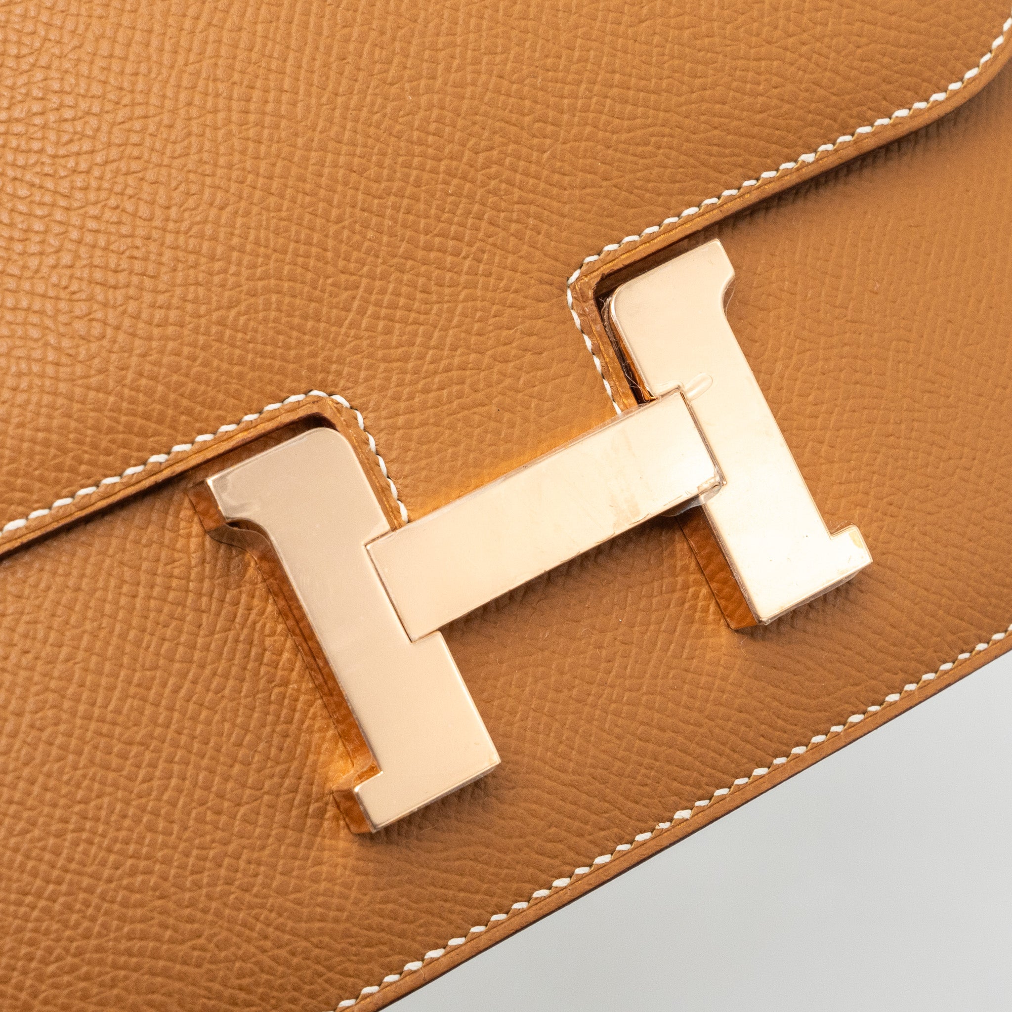 HERMES MINI CONSTANCE EPSOM GOLD RGHW
