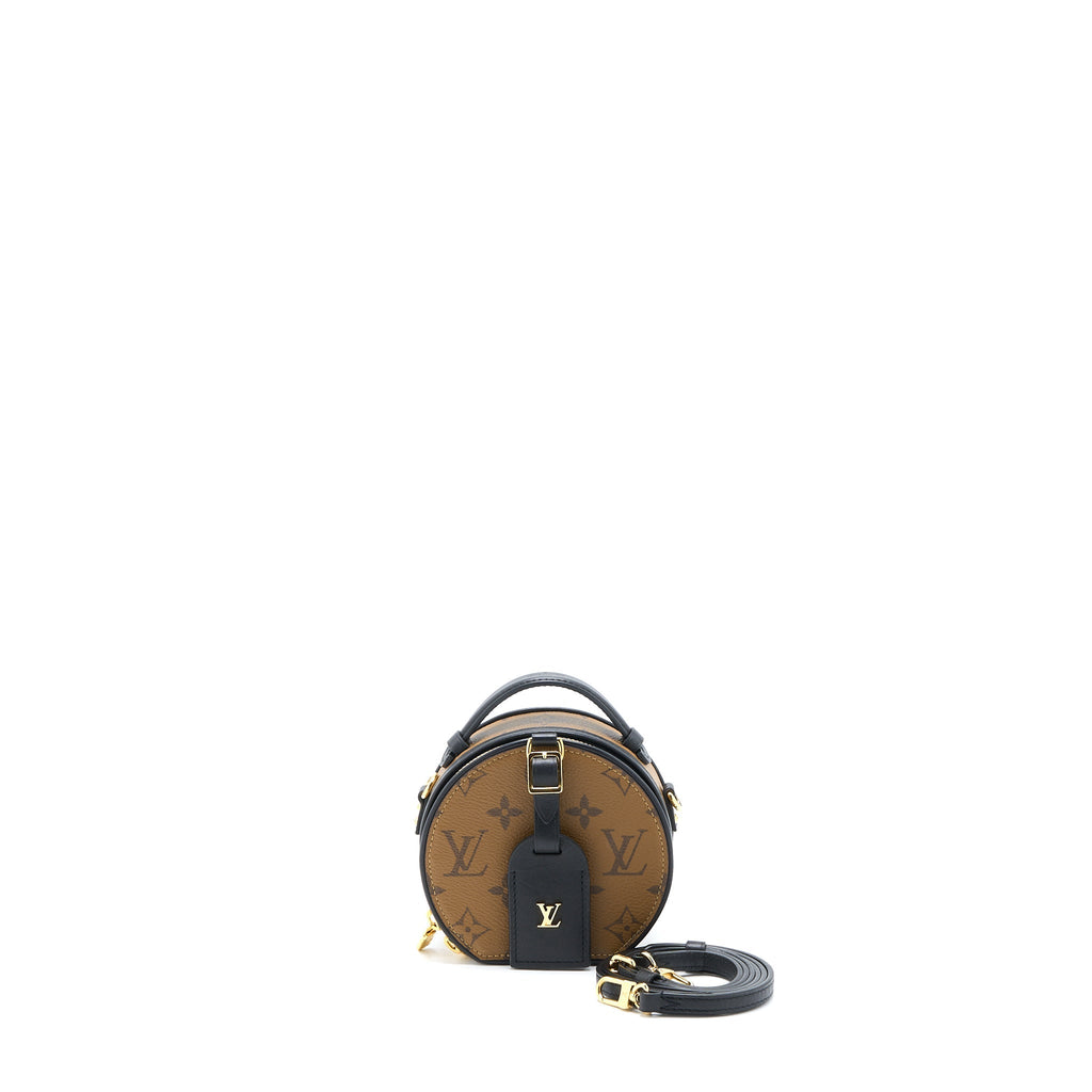 LOUIS VUITTON MINI BOITE CHAPEAU MONOGRAM REVERSE CANVAS BLACK GHW