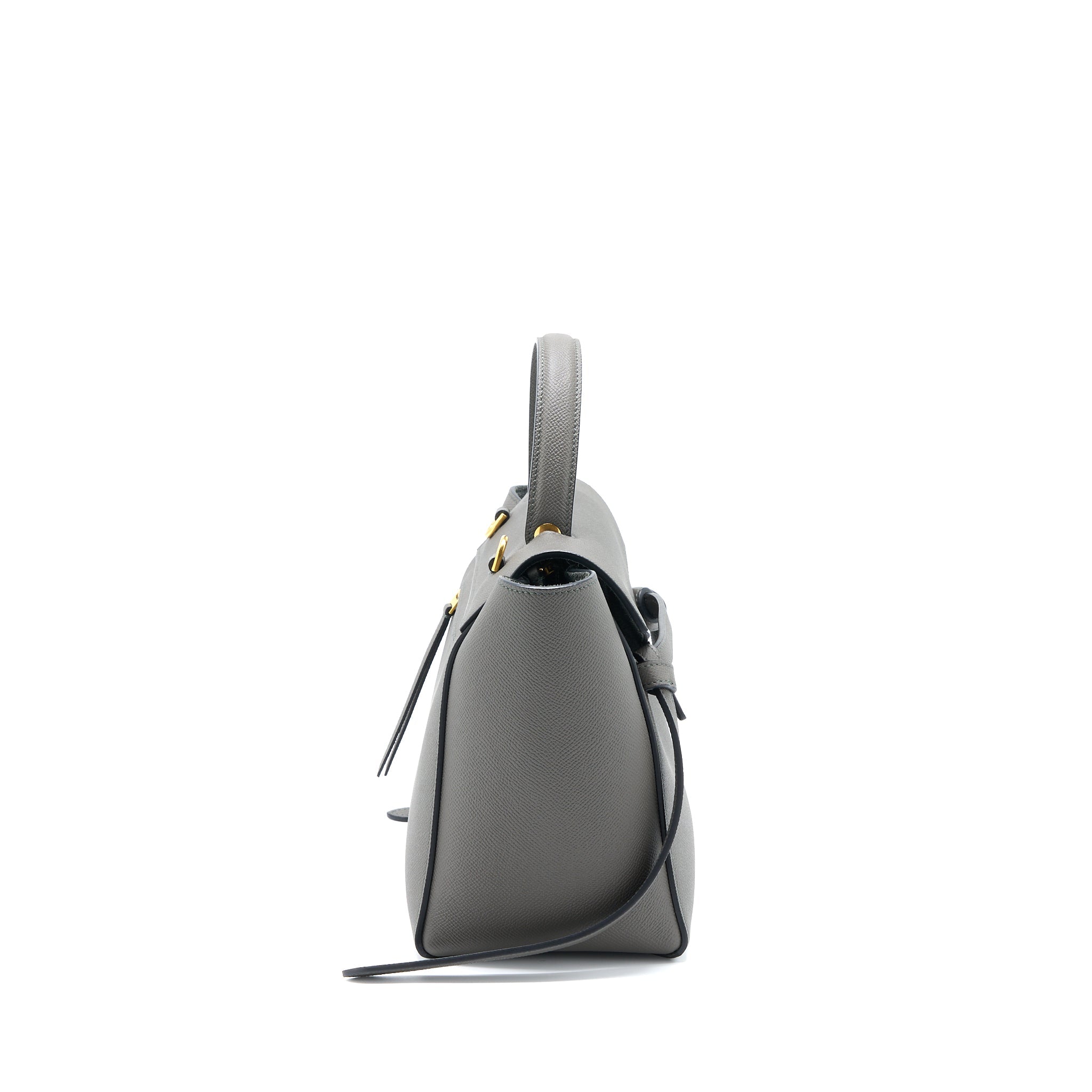 CELINE MICRO BELT BAG GRAINED CALFSKIN GREY GHW