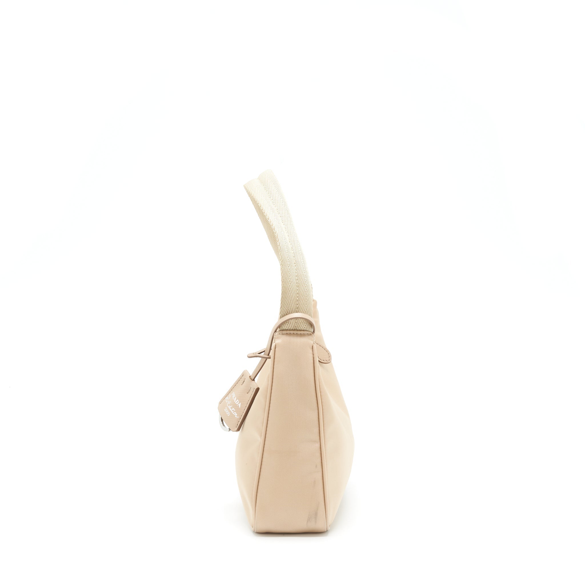 PRADA RE-NYLON RE-EDITION 2000 MINI BAG BEIGE SHW