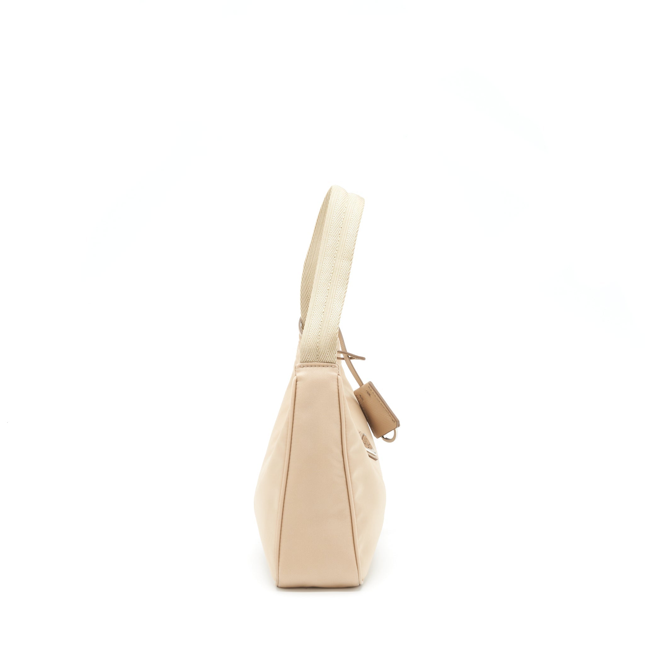 PRADA RE-NYLON RE-EDITION 2000 MINI BAG BEIGE SHW