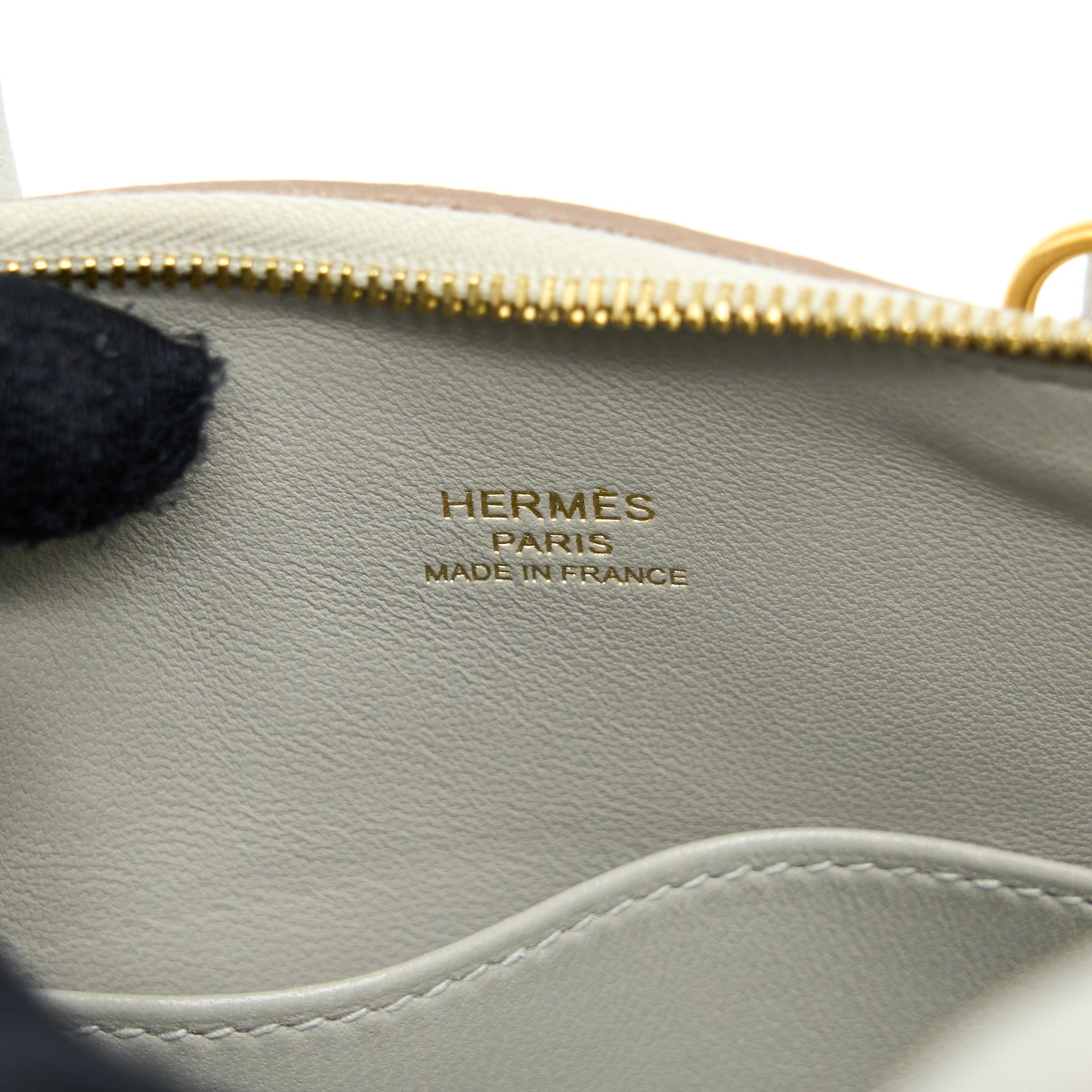 HERMES MINI BOLIDE EVERCOLOR GRIS PEARL GHW