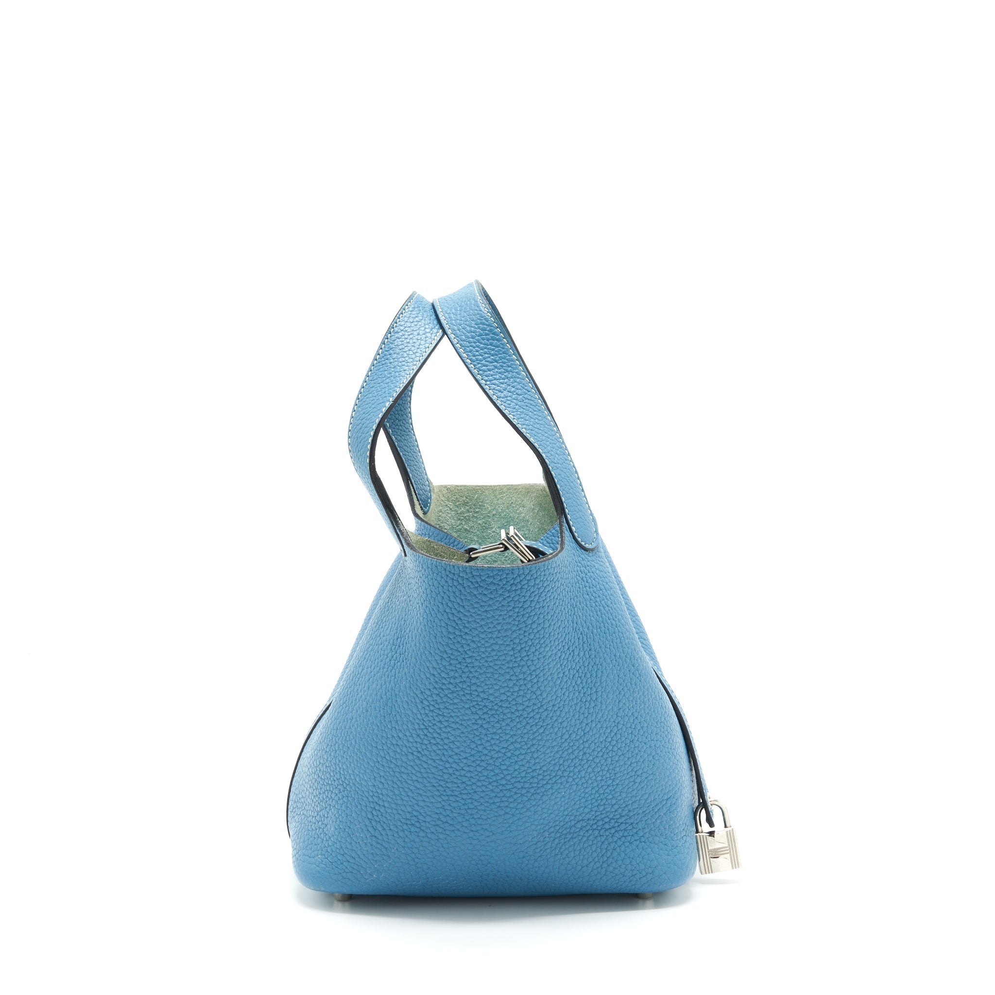 HERMES PICOTIN 18 LOCK BAG CLEMENCE BLUE JEANS SHW