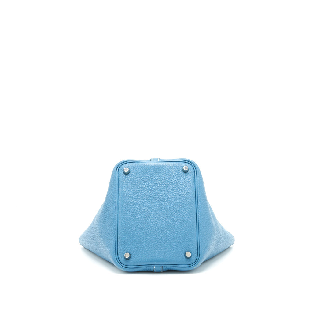 HERMES PICOTIN 18 LOCK BAG CLEMENCE BLUE JEANS SHW