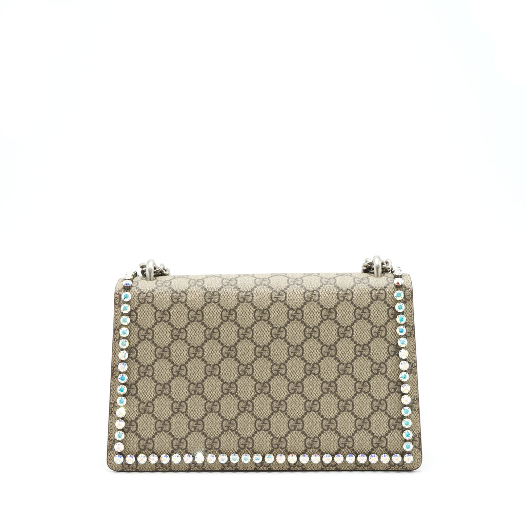 GUCCI DIONYSUS GG SMALL CRYSTAL SHOULDER BAG SHW