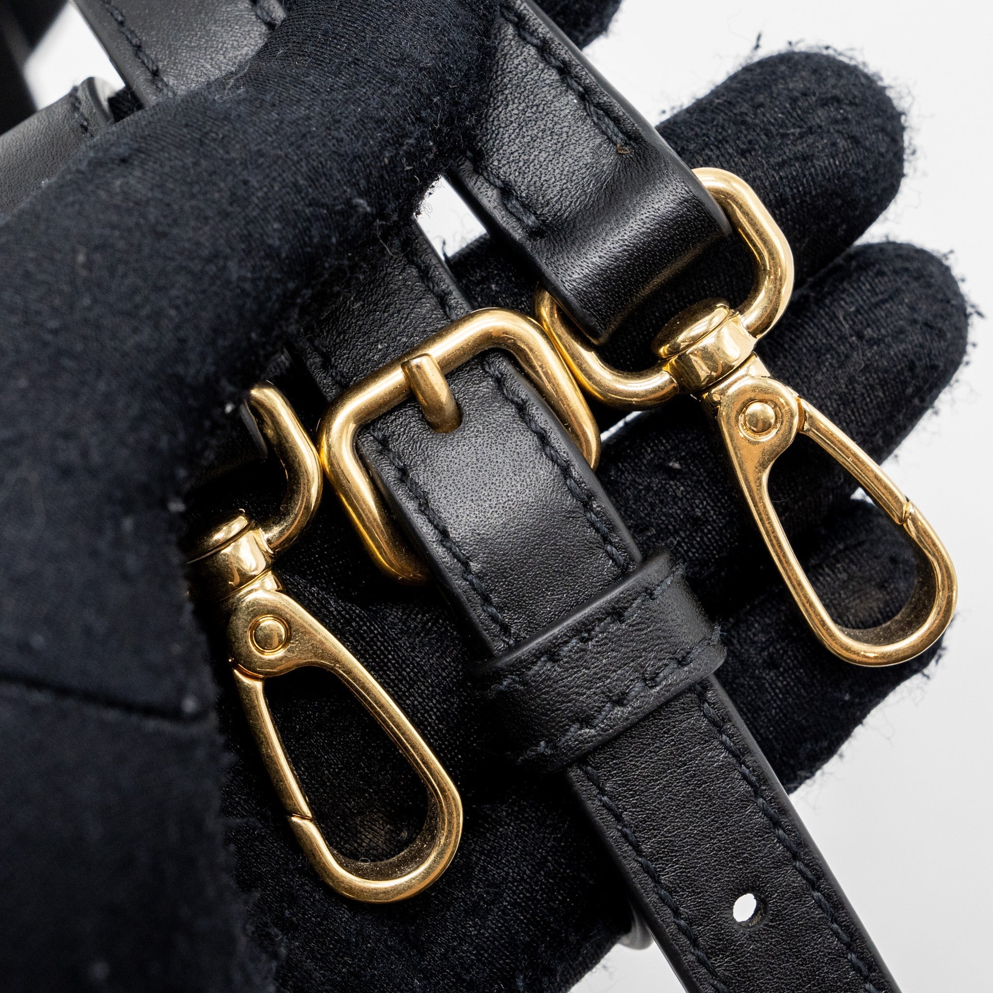 MIUMIU ARCADIE TOP HANDLE BAG BLACK GHW