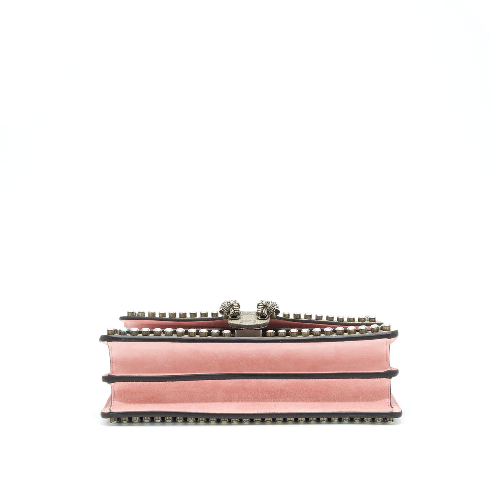 GUCCI DIONYSUS GG SMALL CRYSTAL SHOULDER BAG SHW