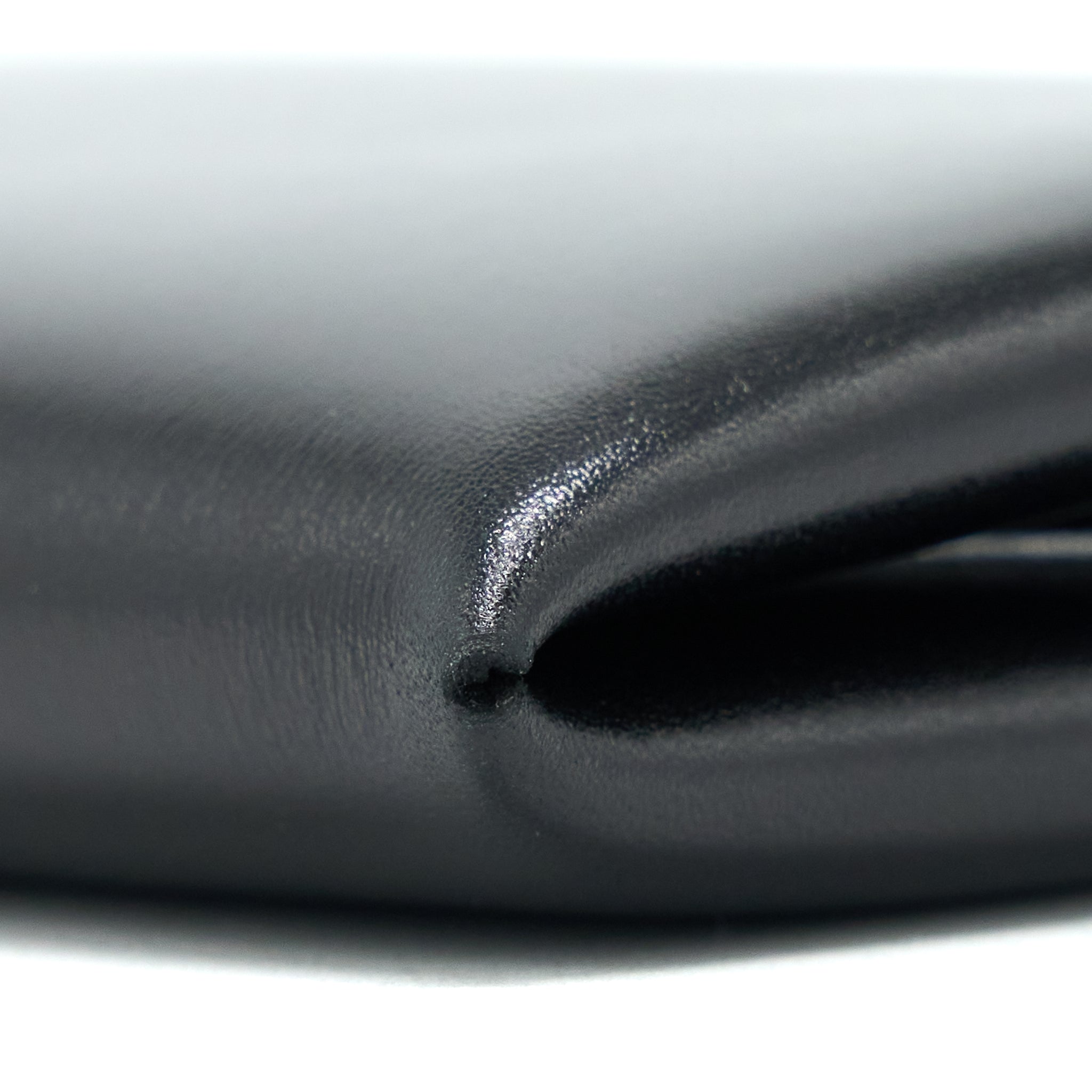 HERMES CALVI CARD HOLDER BOX CALFSKIN BLACK SHW