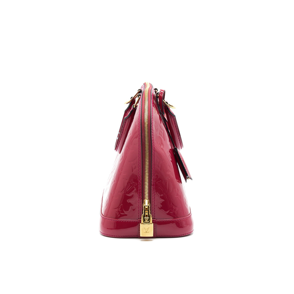 LOUIS VUITTON ALMA PM PATENT LEATHER INDIAN ROSE