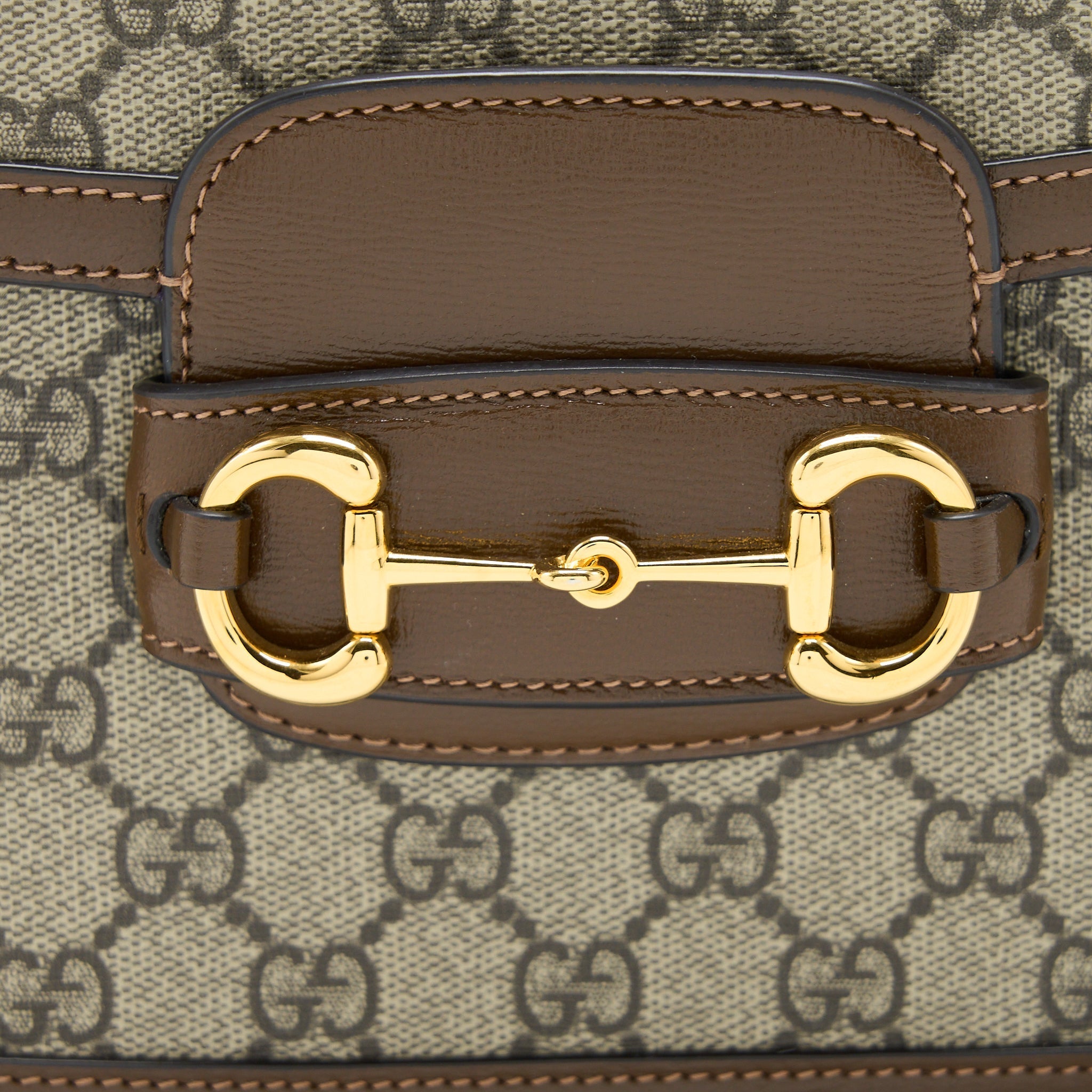 GUCCI HORSEBIT 1955 BAG GG SUPREME CANVAS GHW