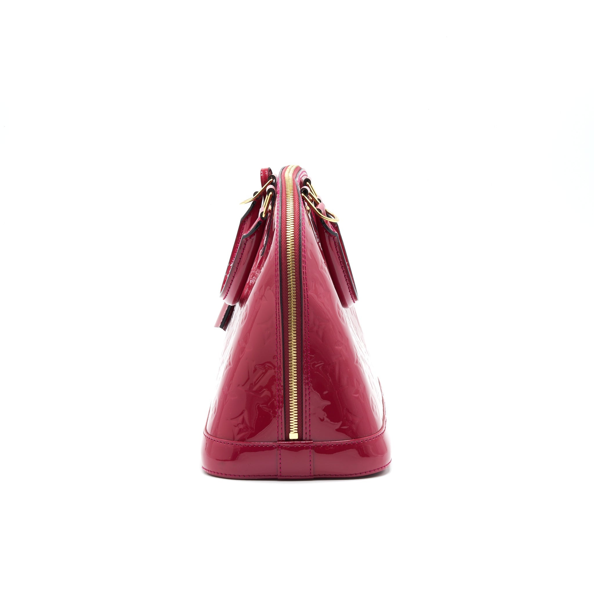 LOUIS VUITTON ALMA PM PATENT LEATHER INDIAN ROSE
