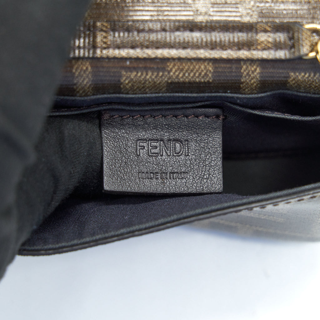 FENDI MINI CROSSBODY POUCHE WITH CHAIN