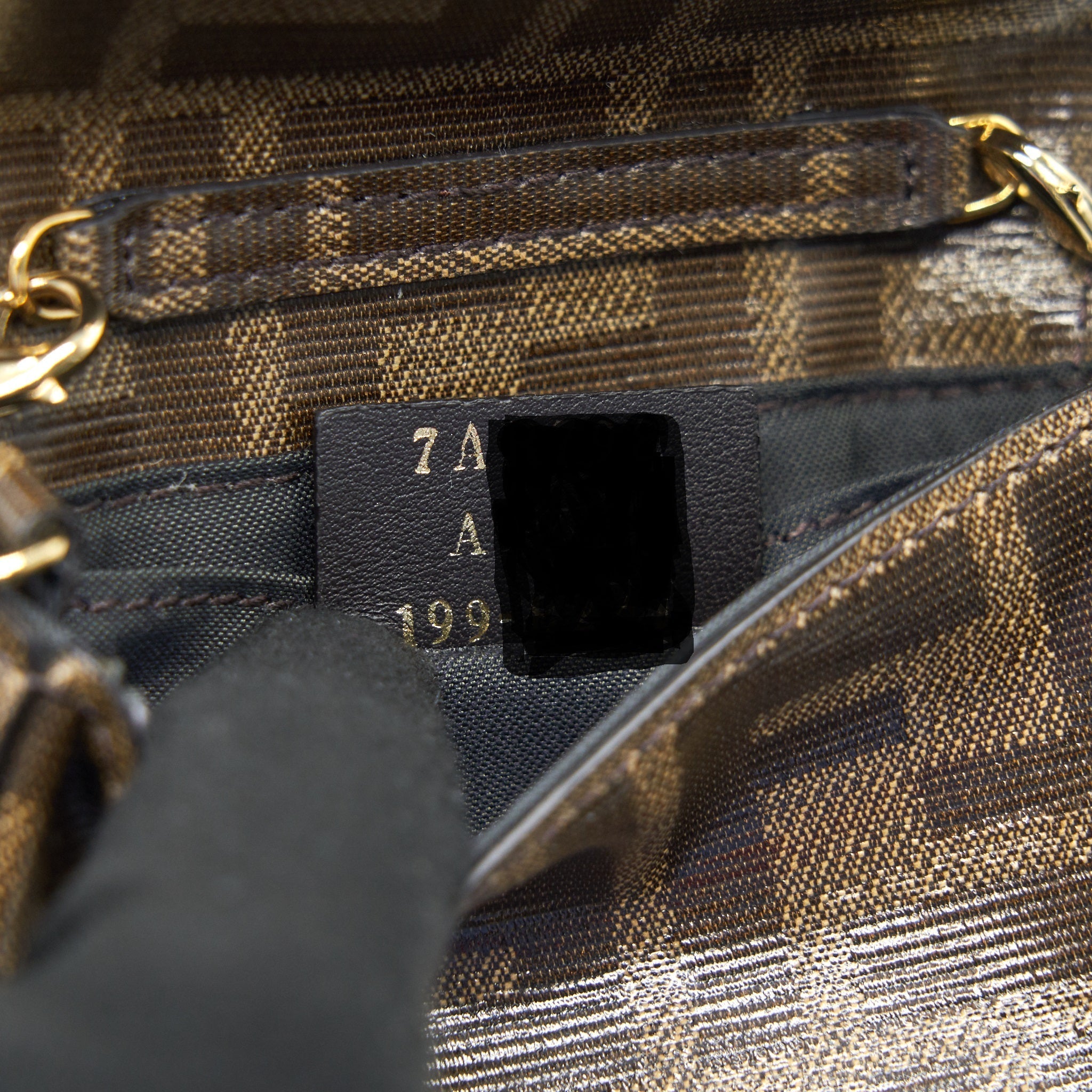 FENDI MINI CROSSBODY POUCHE WITH CHAIN