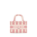 DIOR BOOK TOTE MINI BAG PINK/WHITE