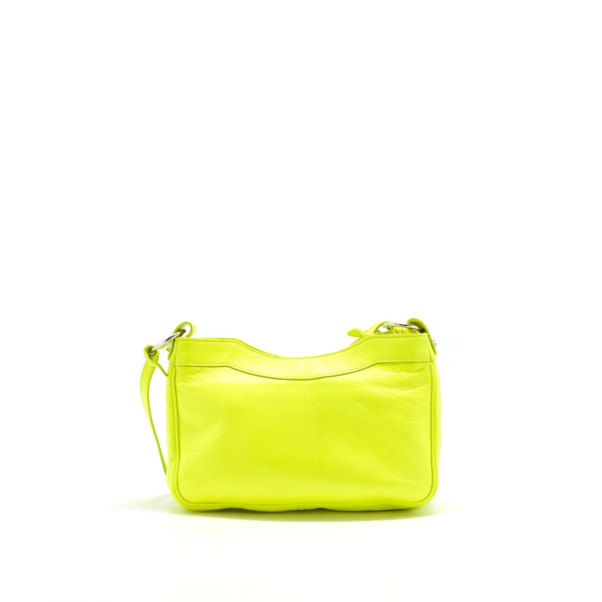BALENCIAGA GIANT HIP BAG IN HOT YELLOW