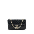 CHANEL WESTMINSTER SHOULDER BAG LAMBSKIN BLACK LGHW