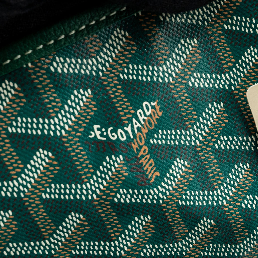 GOYARD SAINT LOUIS PM TOTE BAG CANVAS GREEN SHW