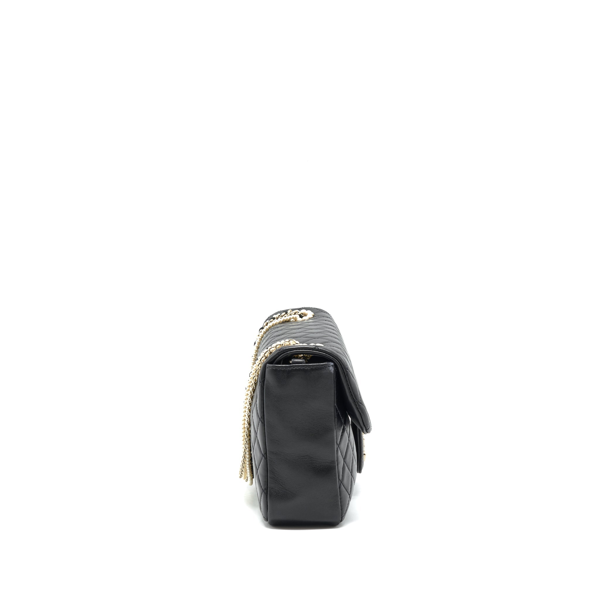 CHANEL WESTMINSTER SHOULDER BAG LAMBSKIN BLACK LGHW