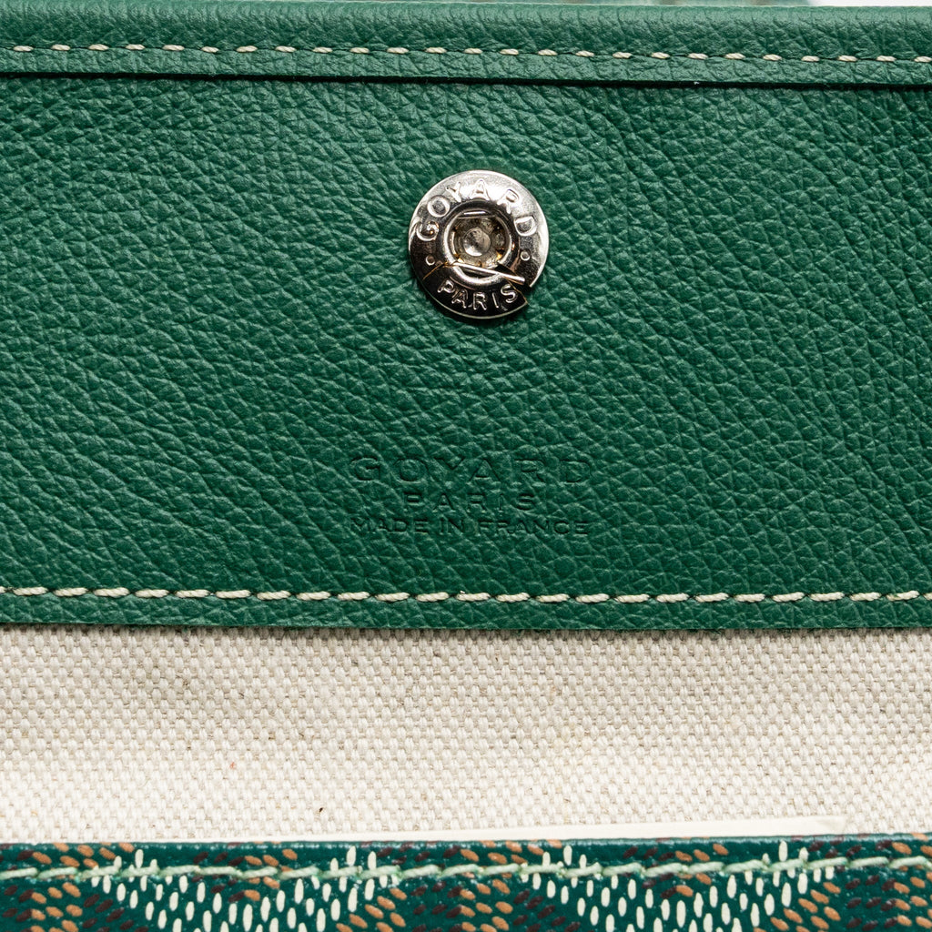 GOYARD SAINT LOUIS PM TOTE BAG CANVAS GREEN SHW