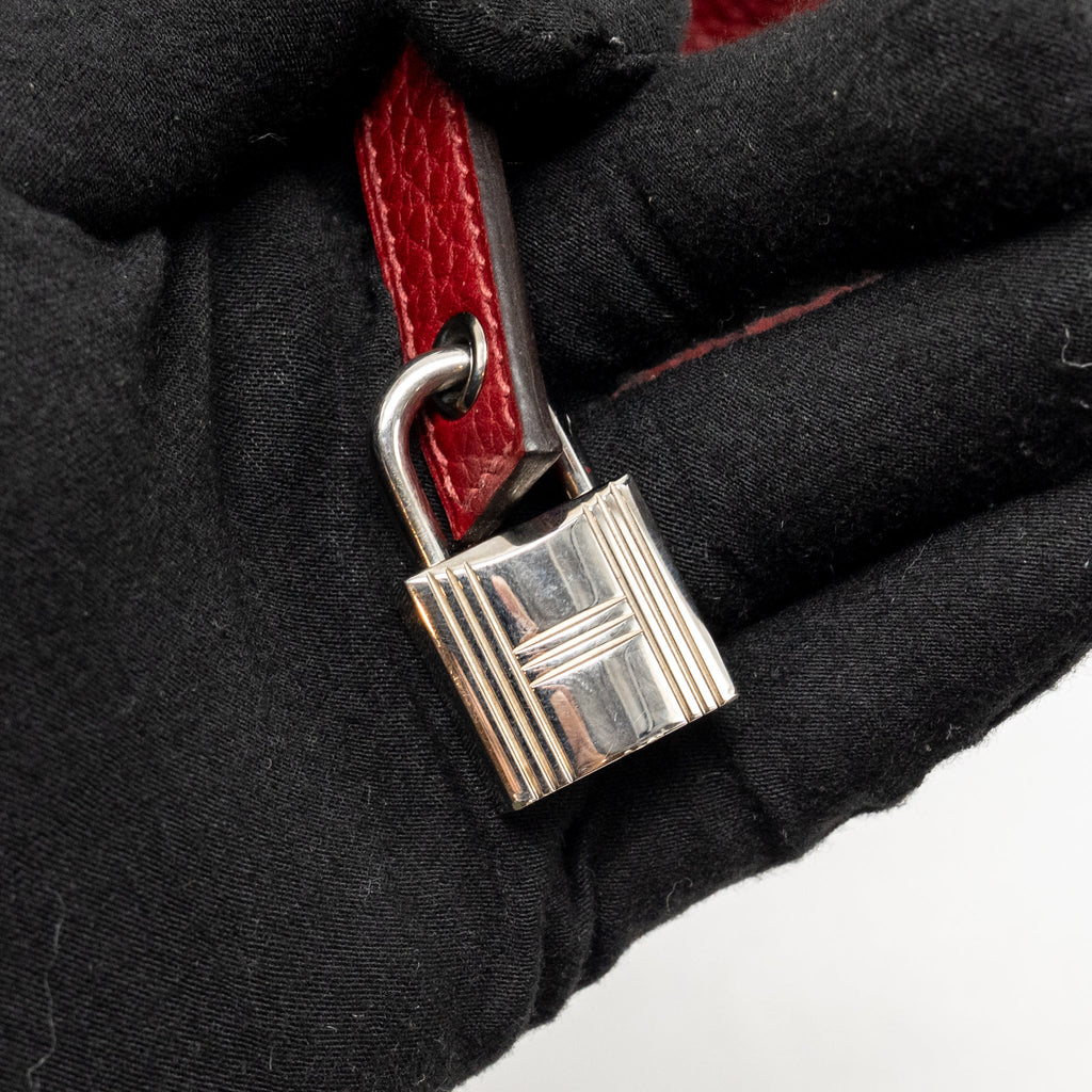 HERMES PICOTIN 18 LOCK BAG CLEMENCE K1 ROUGE GRENAT SHW