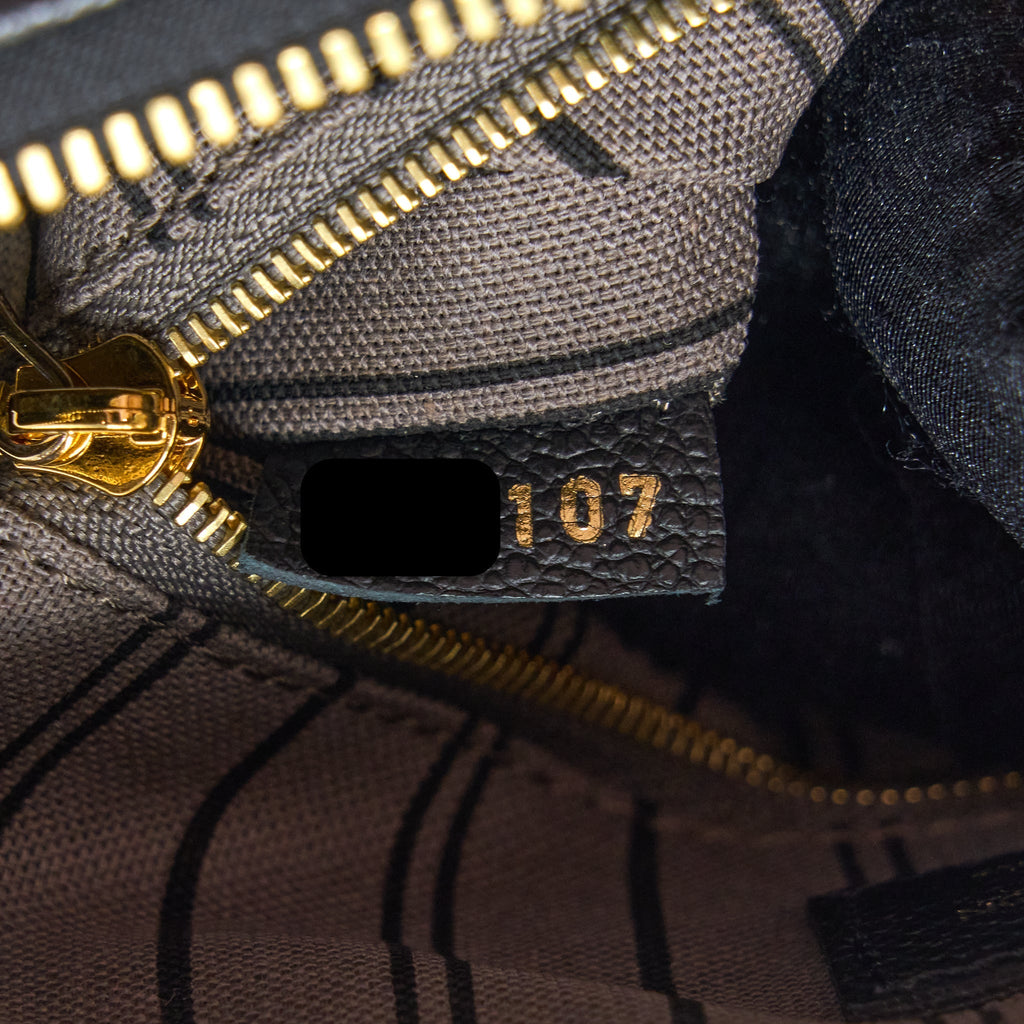 LOUIS VUITTON SPEEDY 25 BANDOULIERE MONOGRAM EMPREINTE BLACK GHW
