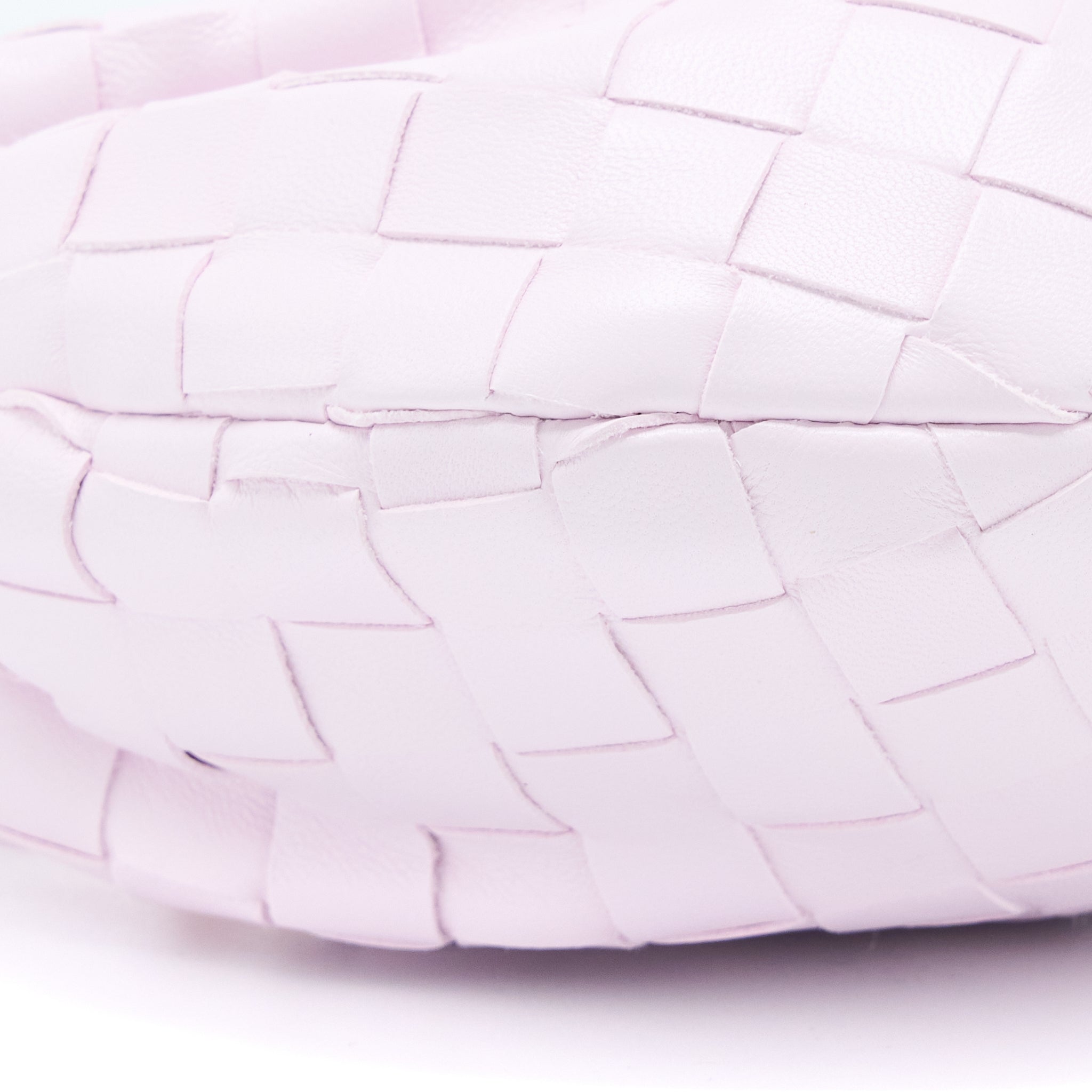 BOTTEGA VENETA MINI JODIE LAMBSKIN PALE PINK GHW