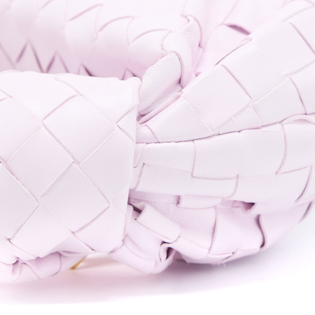 BOTTEGA VENETA MINI JODIE LAMBSKIN PALE PINK GHW