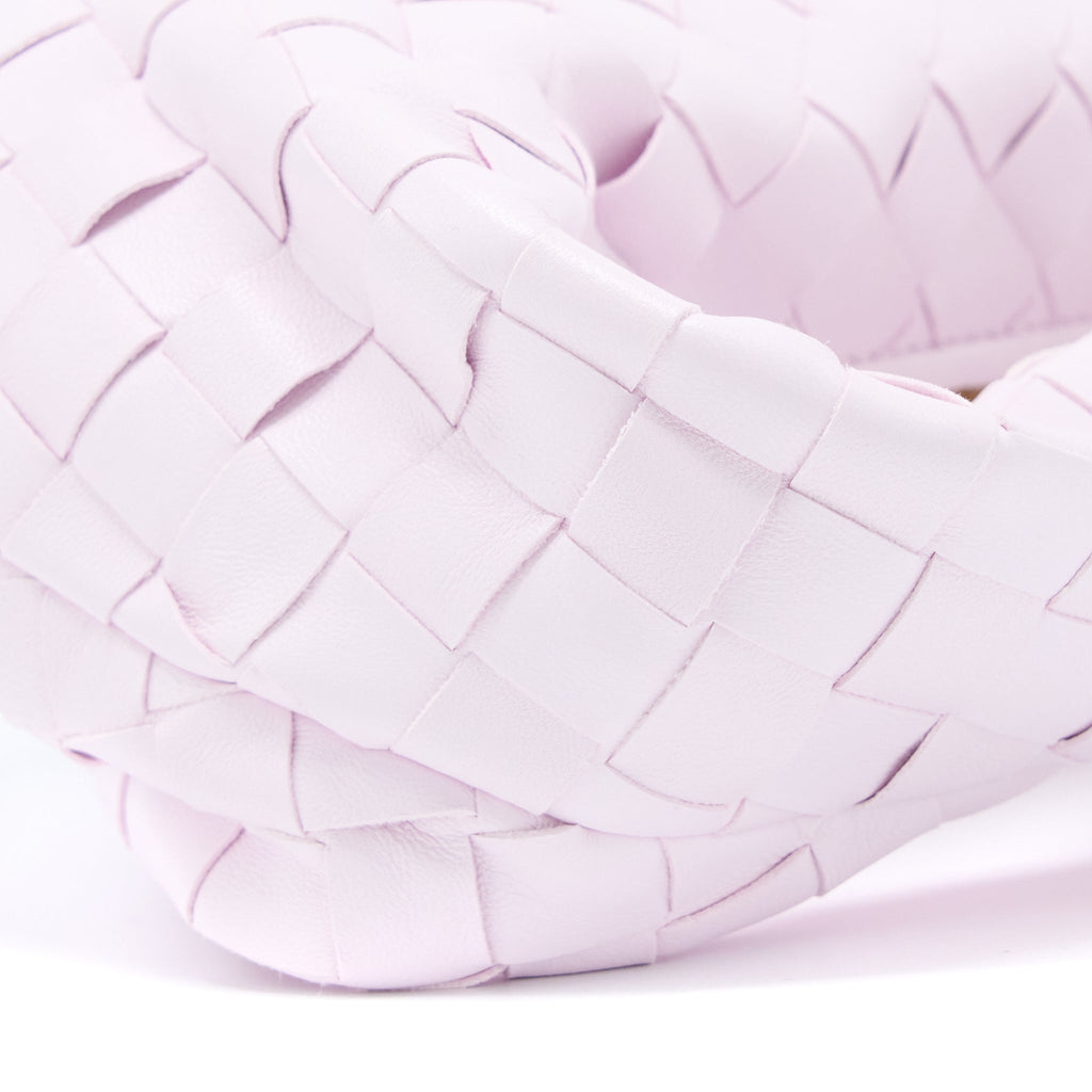 BOTTEGA VENETA MINI JODIE LAMBSKIN PALE PINK GHW