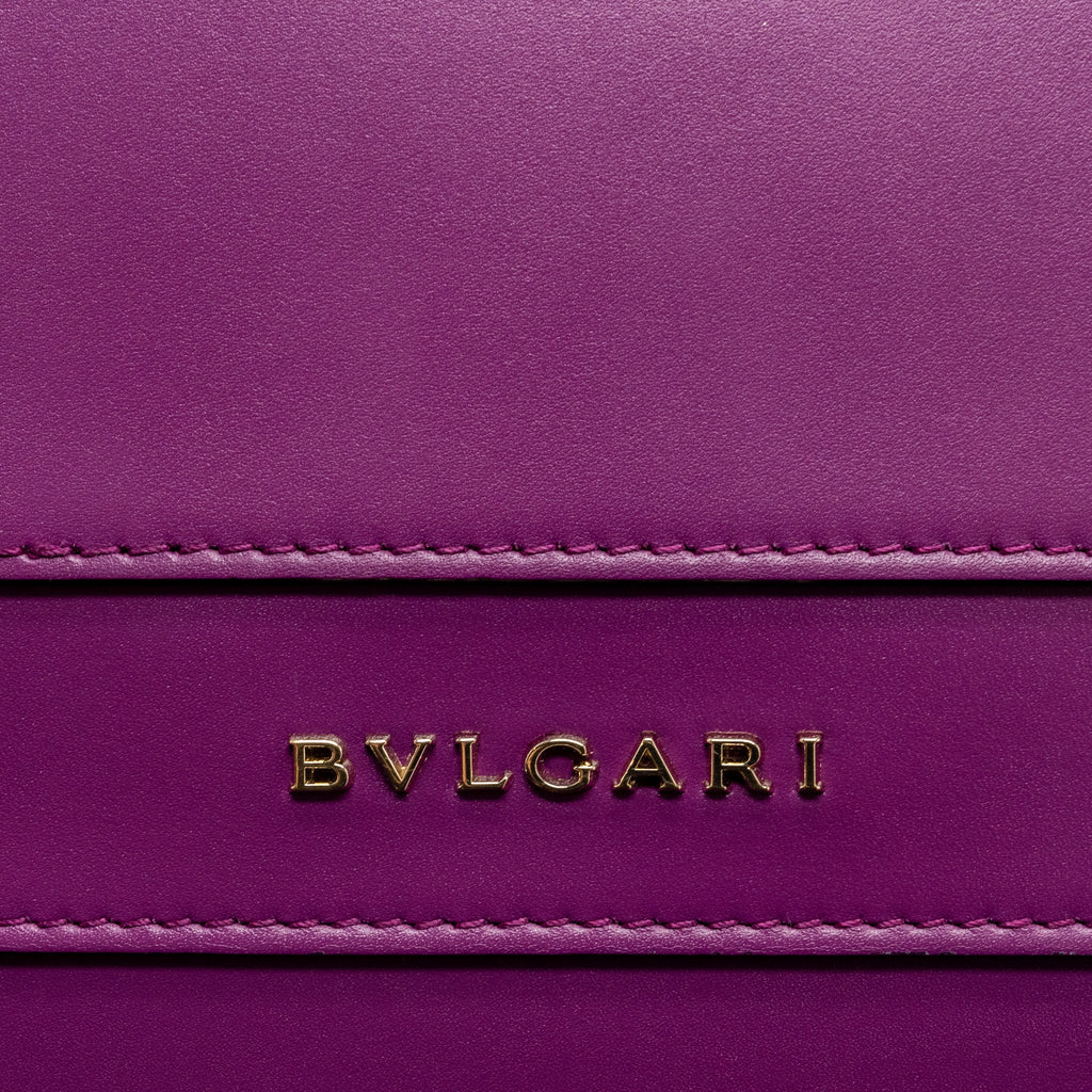 BVLGARI SERPENTI FOREVER  SHOULDER BAG CALFSKIN PURPLE LGHW