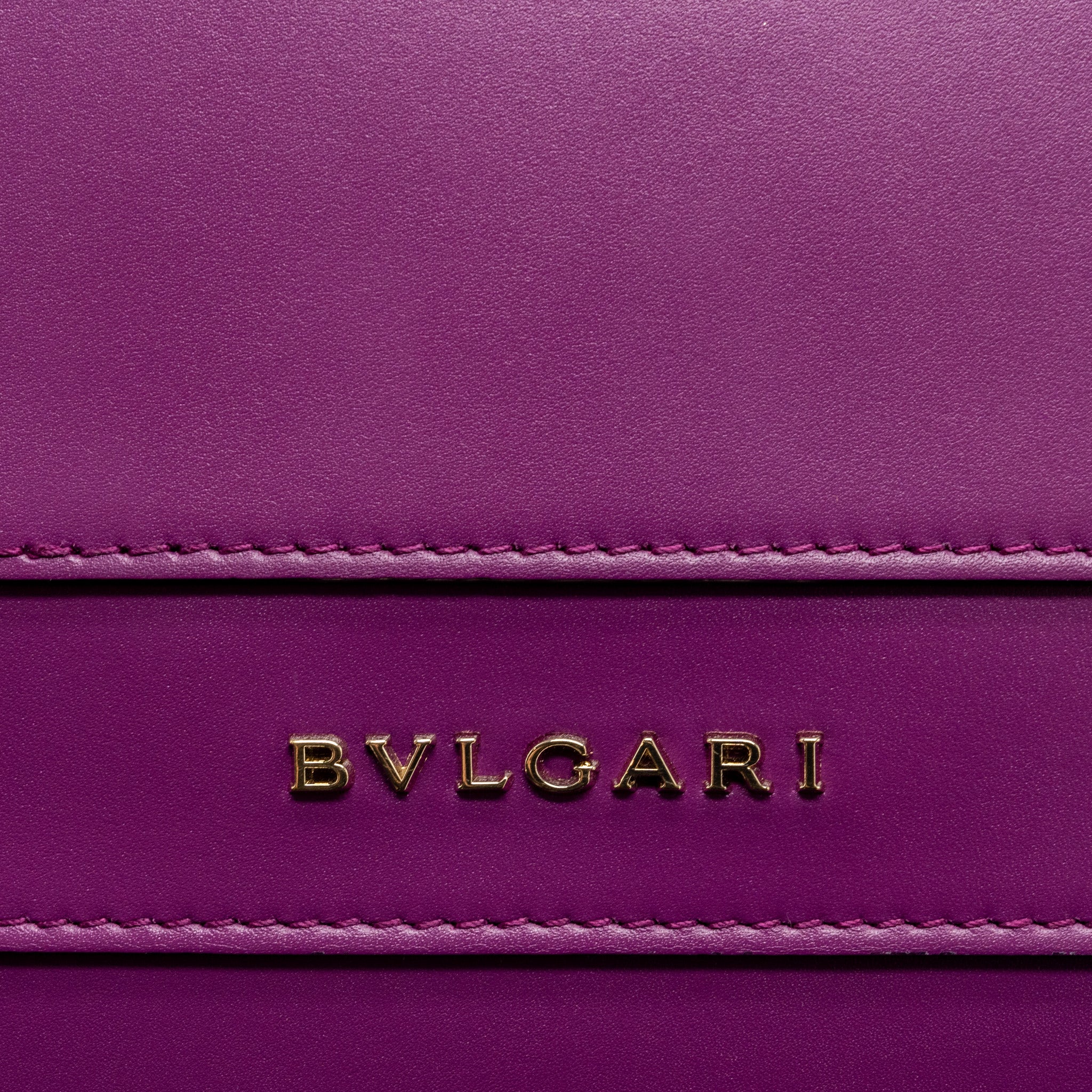 BVLGARI SERPENTI FOREVER  SHOULDER BAG CALFSKIN PURPLE LGHW