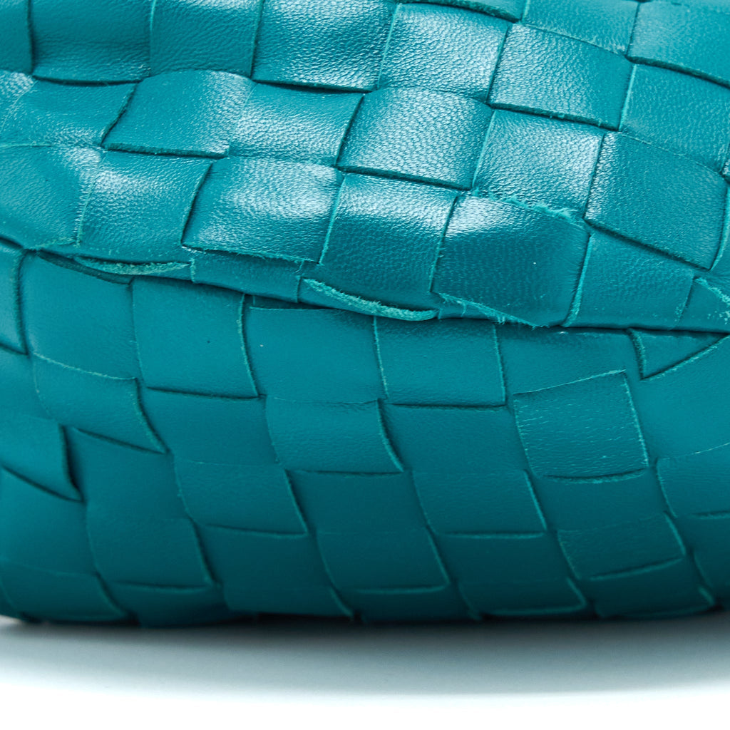 BOTTEGA VENETA MINI JODIE LAMBSKIN MALLARD GHW