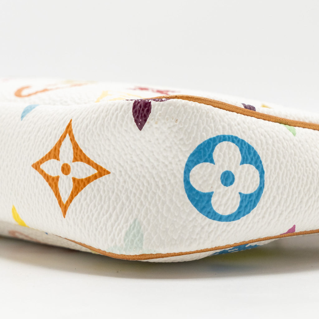 LOUIS VUITTON TAKASHI MURAKAMI POCHETTE ACCESSORIES MONOGRAM WHITE/MULTICOLOUR GHW