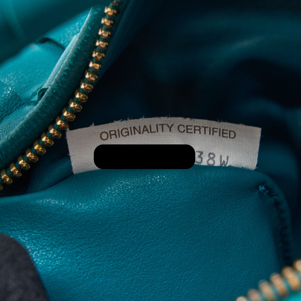 BOTTEGA VENETA MINI JODIE LAMBSKIN MALLARD GHW