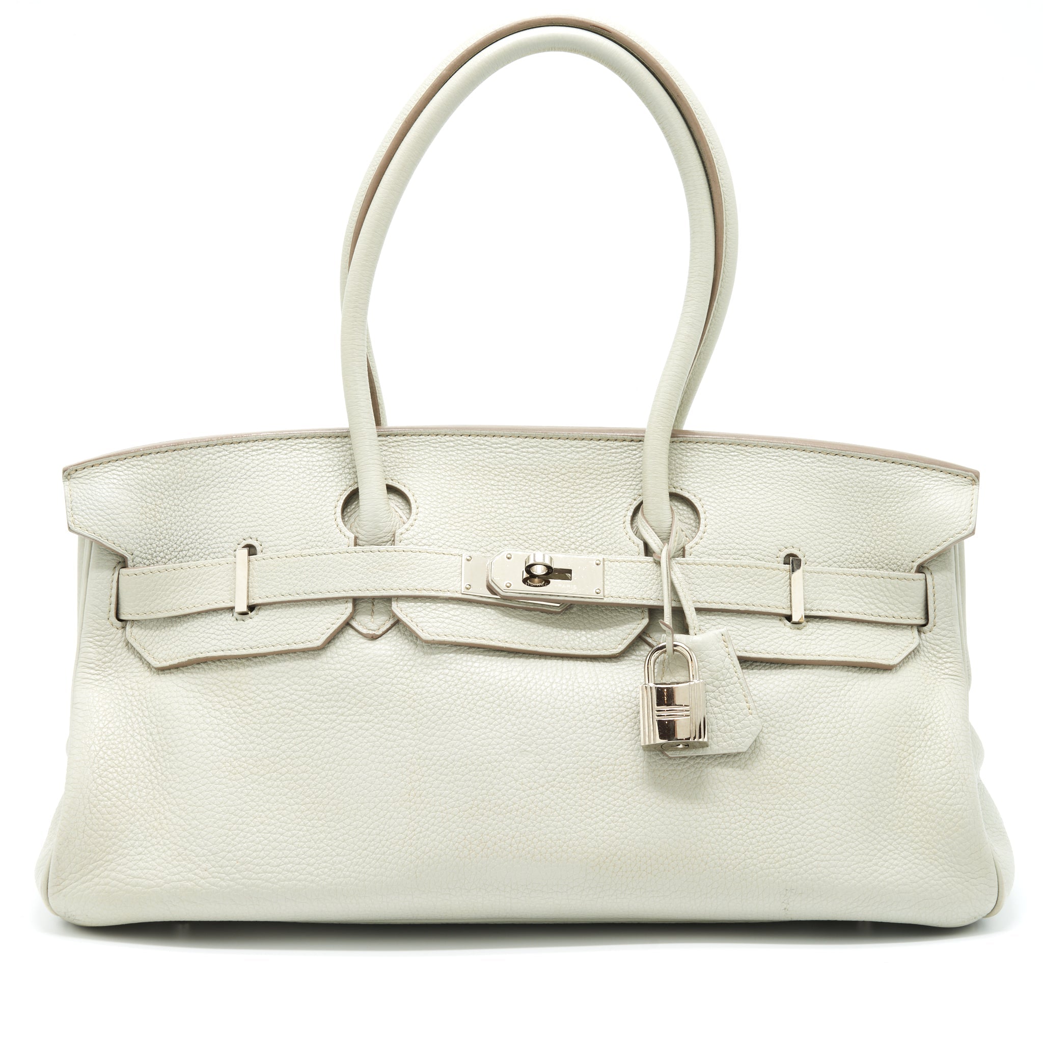 HERMES BIRKIN SHOULDER BAG TOGO GRIS PEARL SHW