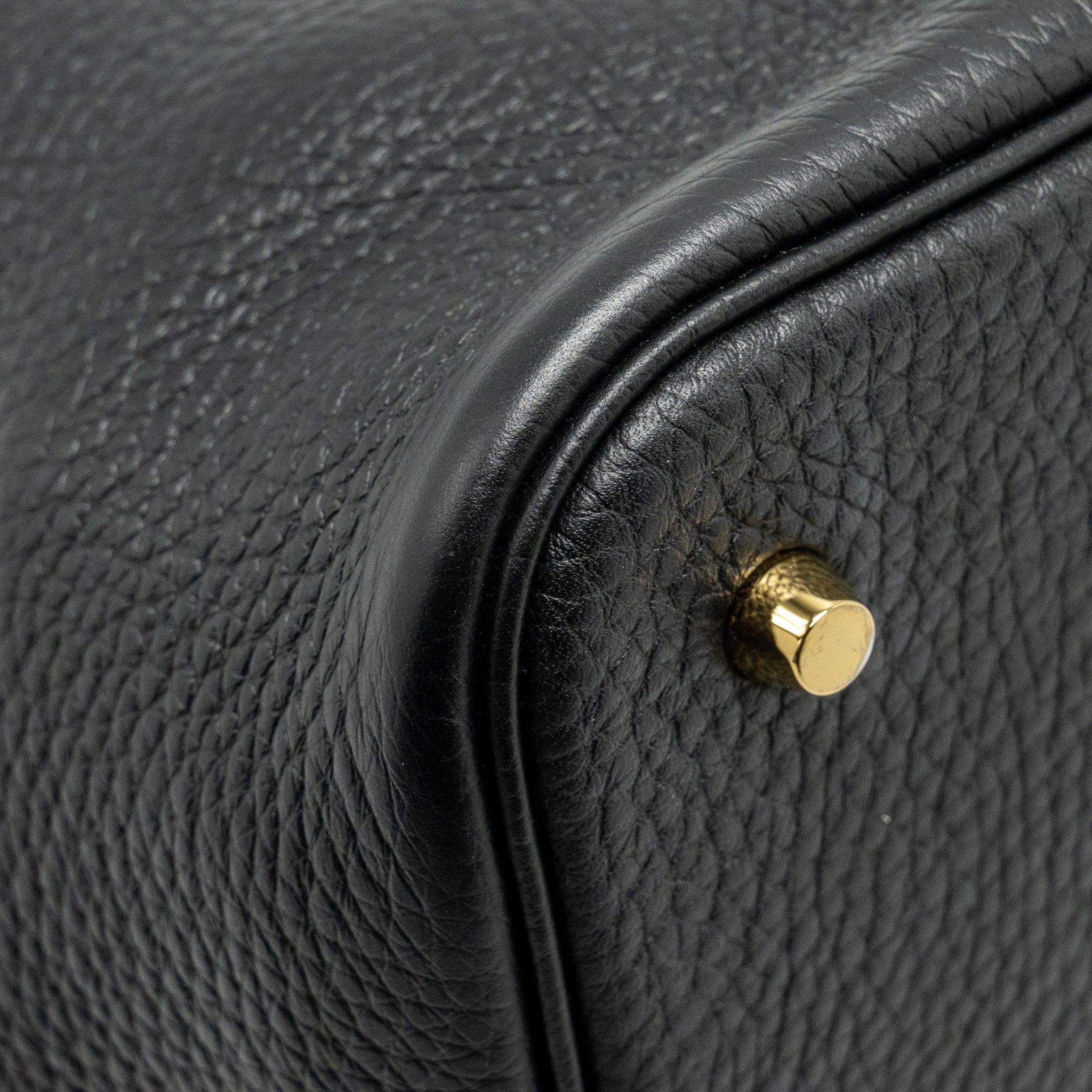 HERMES PICOTIN 22 LOCK BAG CLEMENCE BLACK GHW
