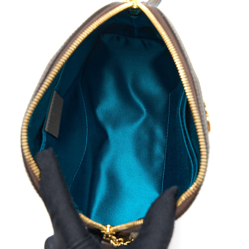 GUCCI OPHIDIA GG SHOULDER BAG GG SUPREME CANVAS GHW