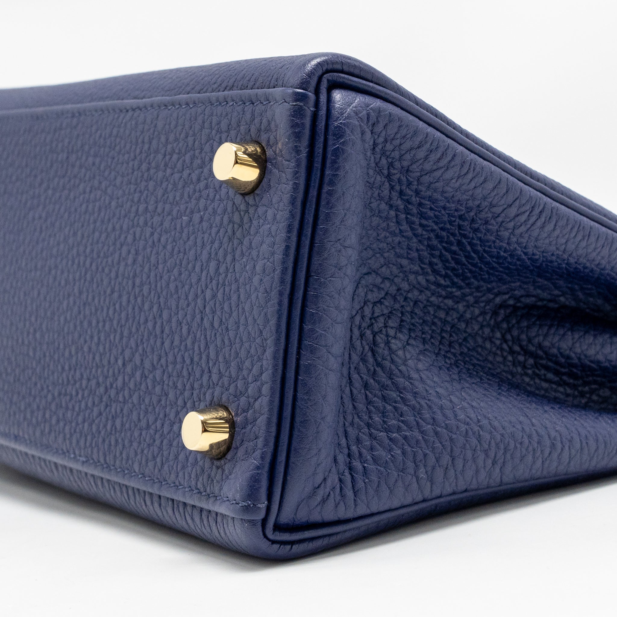 HERMES KELLY 25 TOGO BLUE GHW